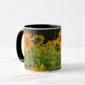 Sonnenblume-Blume Tasse (Vorderseite Links)