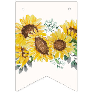 Sonnenblume, Blumenblume Wimpelkette