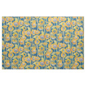 Sonnenblume-Blumenmuster-Blau Stoff (Yard (91,4 cm))