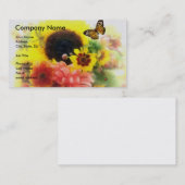 Sonnenblume-Blumenmuster Visitenkarte (Vorne/Hinten)