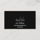 Sonnenblume-Blumenphotograph-Visitenkarte Visitenkarte (Rückseite)