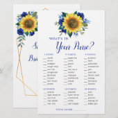 Sonnenblume Blumenspülung Brautparty Game (Vorne/Hinten)