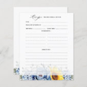 Sonnenblume Blumenstrauß Blaues Schieferschiefer B (Vorne/Hinten)