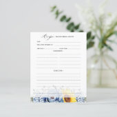 Sonnenblume Blumenstrauß Blaues Schieferschiefer B (Stehend Vorderseite)