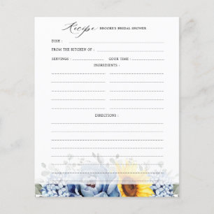 Sonnenblume Blumenstrauß Blaues Schieferschiefer B