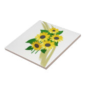 Sonnenblume-Blumenstrauß Fliese (Seite)