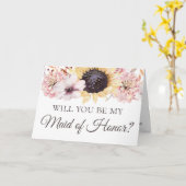 Sonnenblume-Blumenstrauß ist meine Karte (Gelbe Blume)