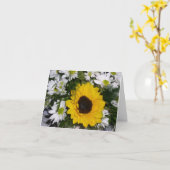 Sonnenblume-Blumenstrauß Karte (Gelbe Blume)
