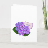 Sonnenblume-Blumenstrauß Karte (Rückseite)