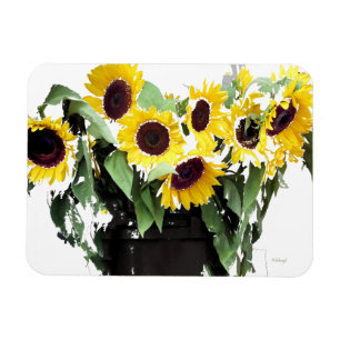 Sonnenblume-Blumenstrauß Magnet