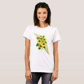Sonnenblume-Blumenstrauß T-Shirt (Vorne ganz)