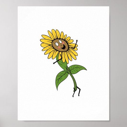 Sonnenblume, Blumenthema Poster (Vorne)