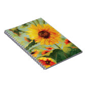 Sonnenblume-Blumenzeitschrift Notizblock (Rechte Seite)
