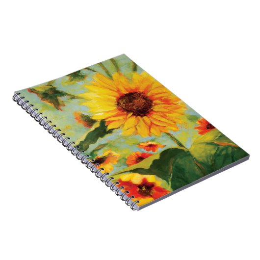 Sonnenblume-Blumenzeitschrift Notizblock (Rechte Seite)