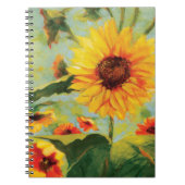 Sonnenblume-Blumenzeitschrift Notizblock (Vorderseite)