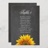 Sonnenblume. Blumenzwiebelkarte Einladung (Vorne/Hinten)