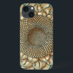 Sonnenblume-Blüte auf blaugrünem Hintergrund Case-Mate iPhone Hülle<br><div class="desc">Ein In-Ihrgesicht Druck einer Sonnenblumeblüte auf einem blaugrünen Hintergrund. Sie können die Bienen fast hören,  nahe der Blume zu summen,  bereit zu helfen,  Welt mit dieser botanischen Schönheit zu bestäuben!</div>