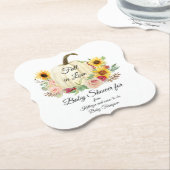 Sonnenblume Blütenblume Bouquet Fall Baby Dusche Untersetzer (angewinkelt)