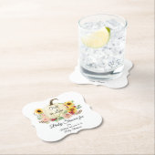 Sonnenblume Blütenblume Bouquet Fall Baby Dusche Untersetzer (Vor Ort)