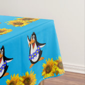 Sonnenblume Blütenpinguin Tablette Tischdecke (Beispiel)