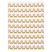 Sonnenblume Blütenrosa Elefantentablette Tischdecke (Vorderseite)