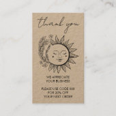 Sonnenblume Boho Chic Elegante soziale Ikonen Raba Visitenkarte (Vorderseite)