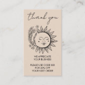 Sonnenblume Boho Chic Elegante soziale Ikonen Raba Visitenkarte (Vorderseite)