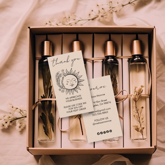 Sonnenblume Boho Chic Elegante soziale Ikonen Raba Visitenkarte