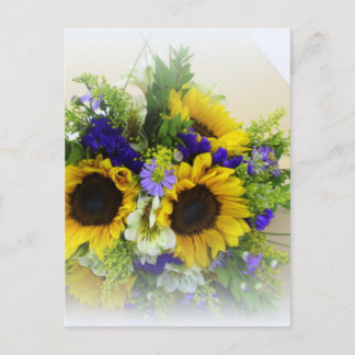 Sonnenblume Boquet Postkarte