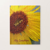 Sonnenblume Botanisch individuell anpassbar Puzzle (Vertikal)