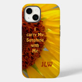 Sonnenblume Botanisch trage ich meinen Sonnenschei Case-Mate iPhone Hülle (Rückseite)