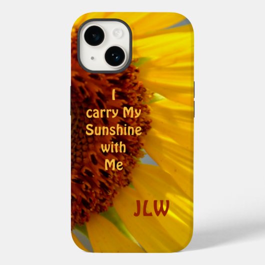 Sonnenblume Botanisch trage ich meinen Sonnenschei Case-Mate iPhone Hülle (Rückseite)