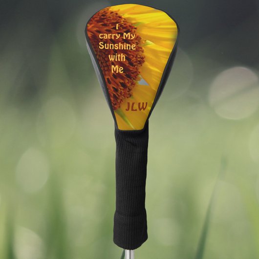 Sonnenblume Botanisch trage ich meinen Sonnenschei Golf Headcover
