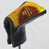 Sonnenblume Botanisch trage ich meinen Sonnenschei Golf Headcover (3/4 Vorderseite)