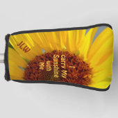 Sonnenblume Botanisch trage ich meinen Sonnenschei Golf Headcover (Vorderseite)