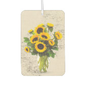 Sonnenblume Bouquet auf Brick Autolufterfrischer (Vorderseite)