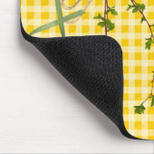 Sonnenblume Bouquet auf Gingham Mousepad (Ecke)