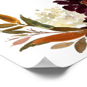 Sonnenblume Bouquet Blumenladen Brautparty Poster (Ecke)