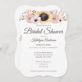 Sonnenblume Bouquet Bridal Dusche Einladungen (Vorne/Hinten)