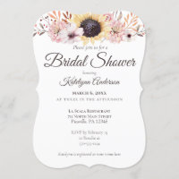 Sonnenblume Bouquet Bridal Dusche Einladungen