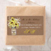 Sonnenblume Bouquet Wedding Label (Insitu)