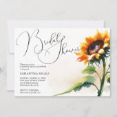 Sonnenblume Brautdusche Einladung (Vorderseite)