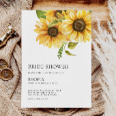 Sonnenblume Brautdusche Einladung