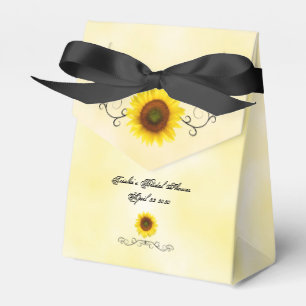 Sonnenblume-Brautparty-Bevorzugungs-Kasten Geschenkschachtel