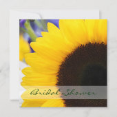 Sonnenblume-Brautparty-Quadrat Einladung (Vorderseite)