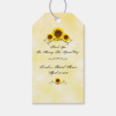 Sonnenblume-Brautparty-Umbauten Geschenkanhänger (Vorderseite)