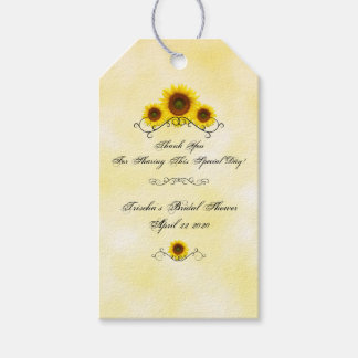 Sonnenblume-Brautparty-Umbauten Geschenkanhänger