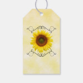 Sonnenblume-Brautparty-Umbauten Geschenkanhänger (Rückseite)