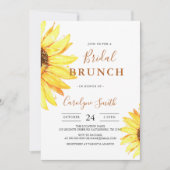 Sonnenblume Bridal Brunch Einladung (Vorderseite)