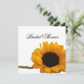 Sonnenblume Bridal Dusche Einladung (Stehend Vorderseite)